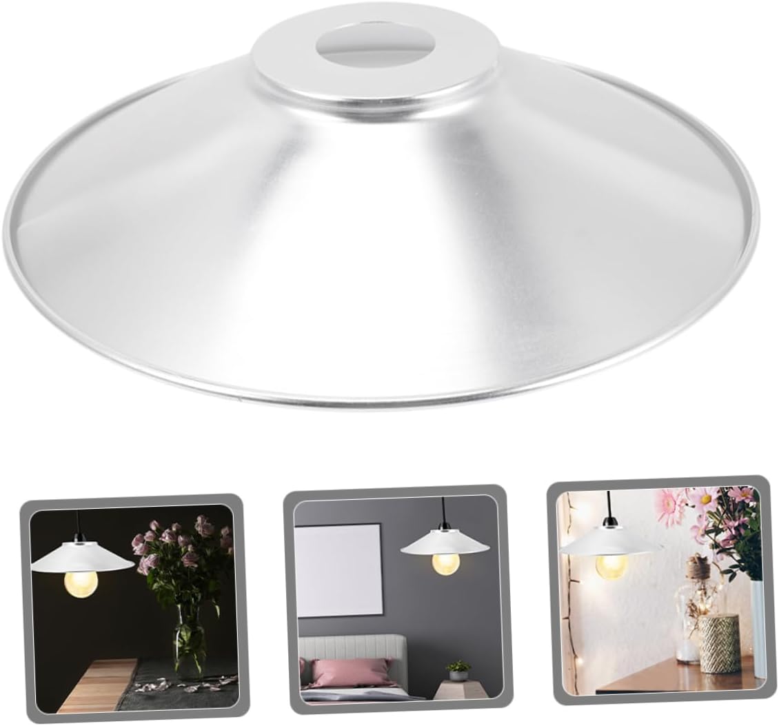 Mikinona Aluminum Lamp Shade Cover Small to Medium Size Waterproof Reflective Decorative Lampshade for Bulb Industrial Use