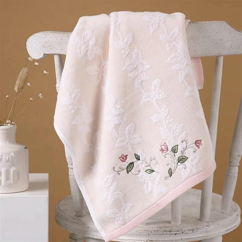 68x34cm Cotton Towel Embroidered Hotel Towel Adult Soft Absorbent Household