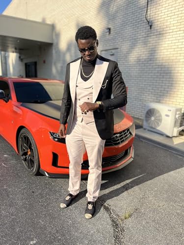 Men Suits Slim Fit - Prom Slim Fit Wedding Casual Business Formal Tuxedo 3 Piece Suits for Men3