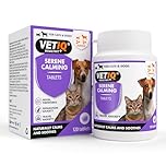 VETIQ Serene Calming Tablets for Cats & Dogs, Helps with Noise, Fireworks, Separation Anxiety & Travel Anxiety, 120 Tablets