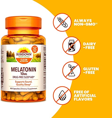 Sundown Melatonin 10 Mg, 90 Capsules #TOP4