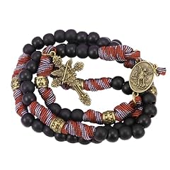 Red Paracord Bronze St.Michael