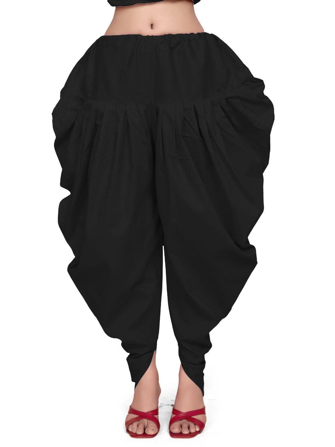 CTF Women's Solid Plain Rayon Patiala Salwar | Ethnic Loose Fit Punjabi Salwar | Comfortable Bottom Wear | Free Size Patiyala Pant-image-39