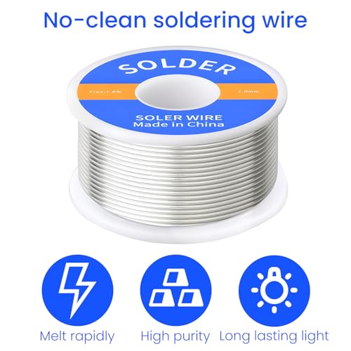 GALAMAX 1.0mm 100g Solder Wire, Soldring Flux Rosin Core Solder Wire, Low Melt Solder Tin Wire for Electrical Soldering Electronic Components Repair and DIY - Image 3