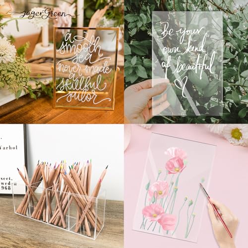 Image of 5x7 Acrylic Sheets Pack of 20, Plexiglass Sheets 0.04 inch Thick, Replacement for Clear Picture Frames, DIY Projects & Crafting Supplies