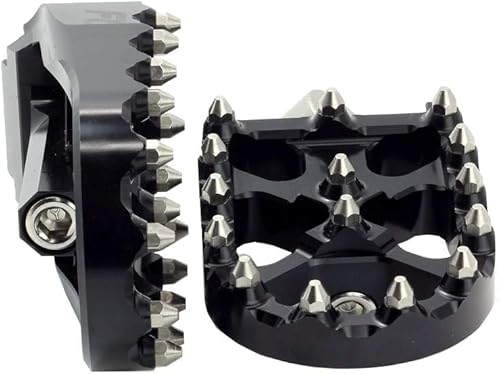 FLO MOTORSPORTS MX STYLE HARLEY DAVIDSON DYNA clavijas de pedal, Negro