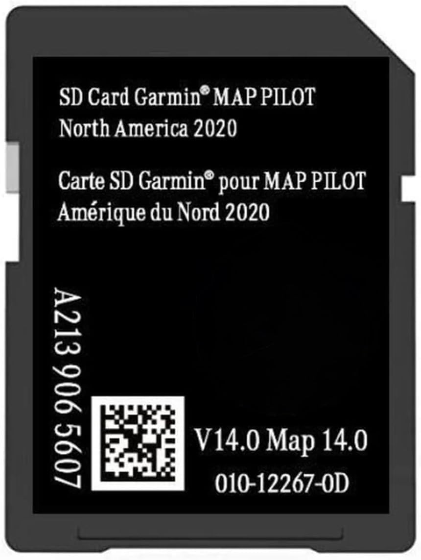 Mērcedes-Bēnz Latest GPS Navigation Garmin Map Pilot SD Card Update North America (A2139065607)