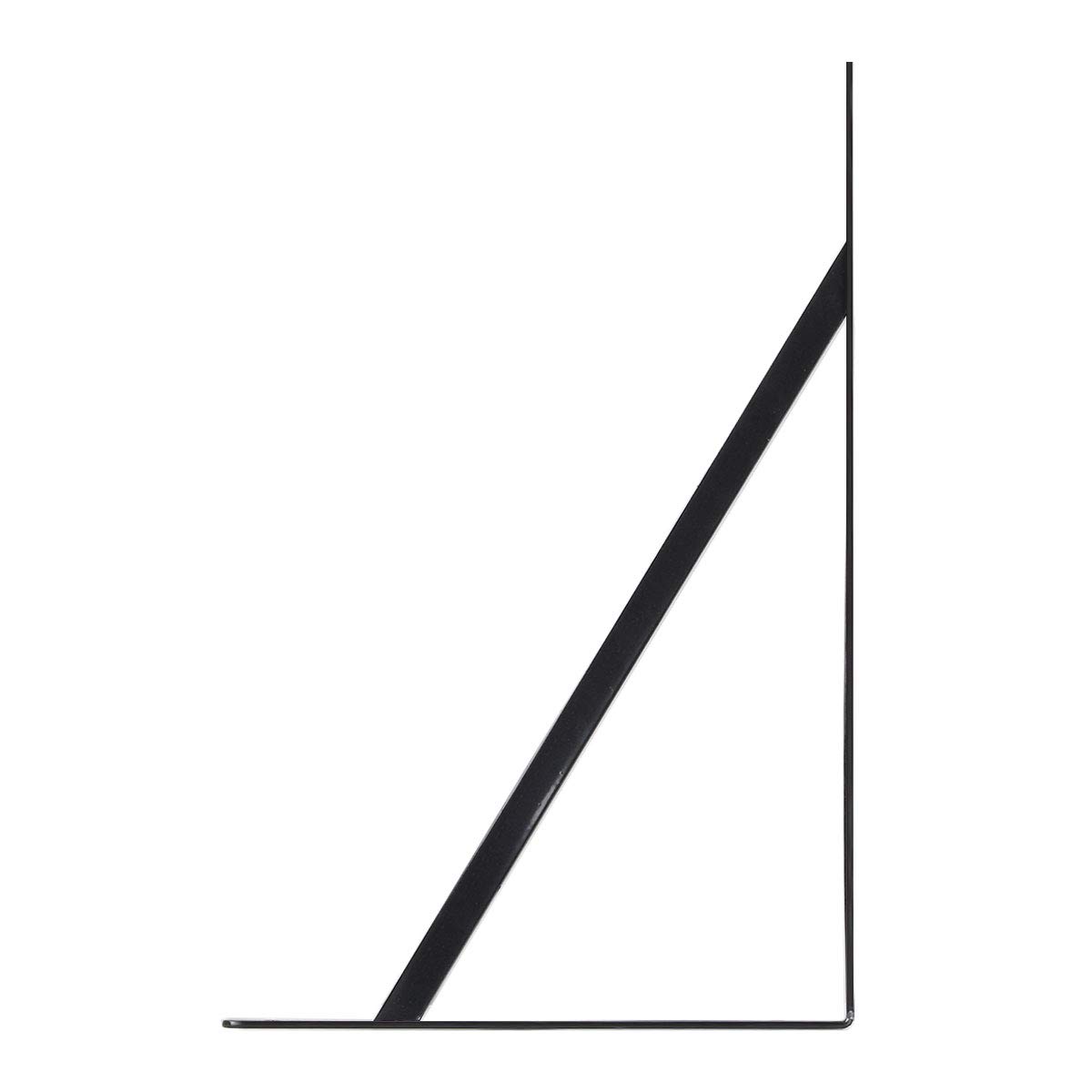 STARVAST Equerre Etagere Murale, 10 Pcs Supports Triangulaires (10, Noir, 300X190X2MM)
