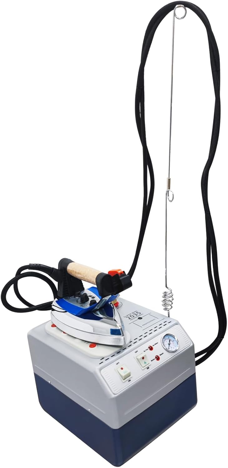 INTBUYING Industrial Steam Iron, Commercial Steam Generator Ironing, Curtain Electric Iron Boiler 220V, with 3.5L Tank, for Clothing Stores, Dry Cleaners, Tailor Stores