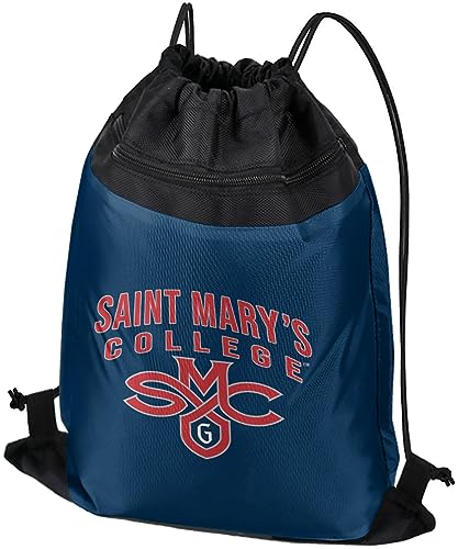 Campus Lab Saint Marys College of California Primary Logo Drawstring Backpack Sports Bag Sackpack, Perfect for Gym, Yoga, Practice or Travel