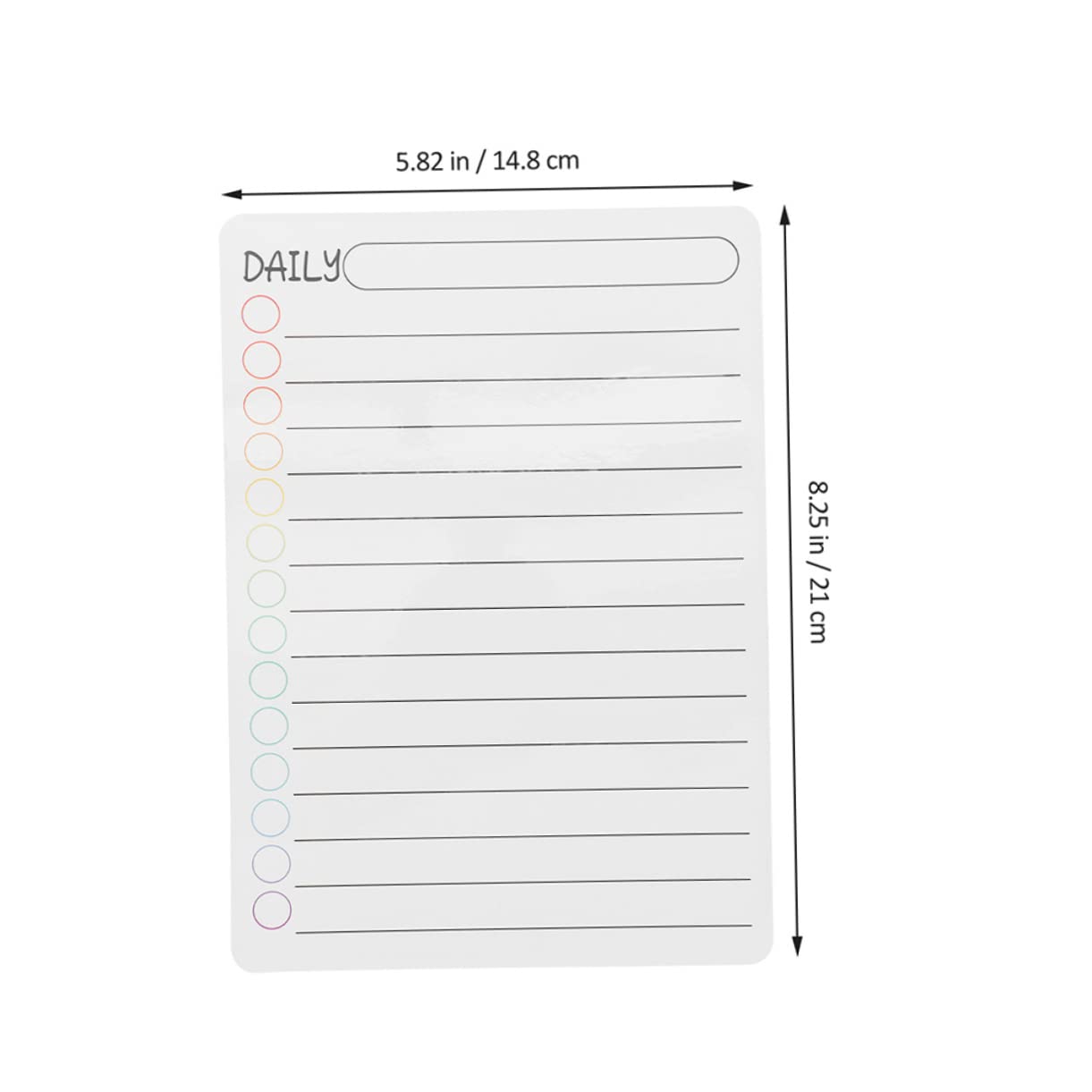 Lurrose 30 Pezzi Programma Giornaliero Blocco Note Magnetico Bordo Magnetico Del Menu Cancellazione A Secco Bordo Del Menu Planner Giornaliero Bordo Programma Magnetico Planner