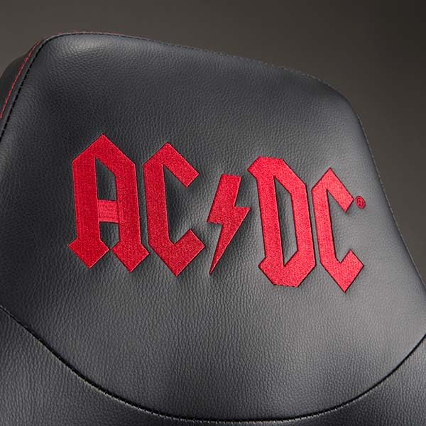 AC/DC - Gaming Chair or Office Chair, AC DC pop Gaming Chair for Teenager or Adult, Comfortable Rocking seat, Integrated headrest and armrests, Ergonomic, Adjustable backrest - Black - Image 5