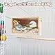 Perttypet Wellensittich Nistkasten, Hölzerne Vogelzuchtbox Transparente Design, Vogelzucht Brutkasten Vogelhaus für Kleine Vögel Wie Finken, Wellensittiche, Kanarienvögel Usw(Große Größe)