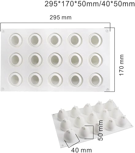 Miniatura 2 de Molde de silicona para hornear, antiadherente, pastelería, chocolate, pastel, postre, herramientas de decoración (fresa P_11.8 x 6.8 x 0.2 pulgadas)