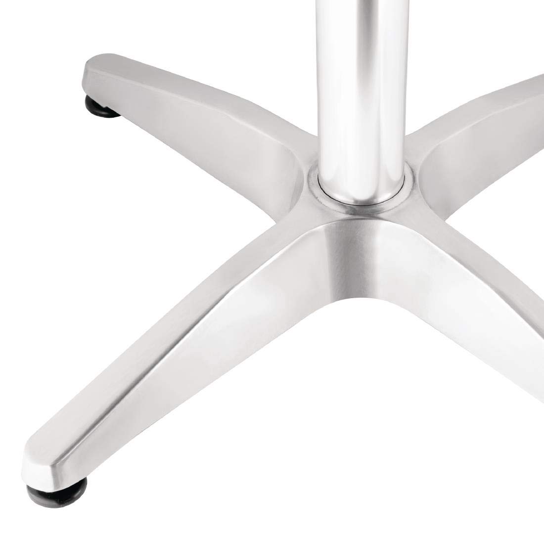 Bolero Mange-debout en frêne, hauteur 600 mm, plateau en bois de frêne pré-huilé et cadre en aluminium, taille : 1050 (H) x 600 (L) x 600 (P) mm, GR332