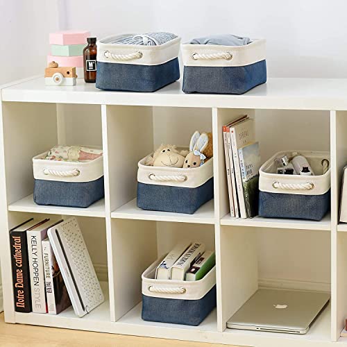 image for TheWarmHome Storage Basket for Organizing - Small 12x8x5.2 inch 6 Pack