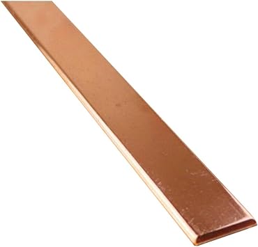 Flat Sheet 1Pcs 99% High Purity Copper Electrode Strips, Pure Copper Anode, Pure Copper Sheet for Copper Plating and Copper Electroplating Square Materials Color 1.5x10x250mm
