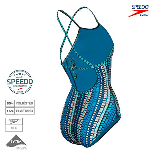 Speedo Kusama Maillot , Feminino, Azu, P