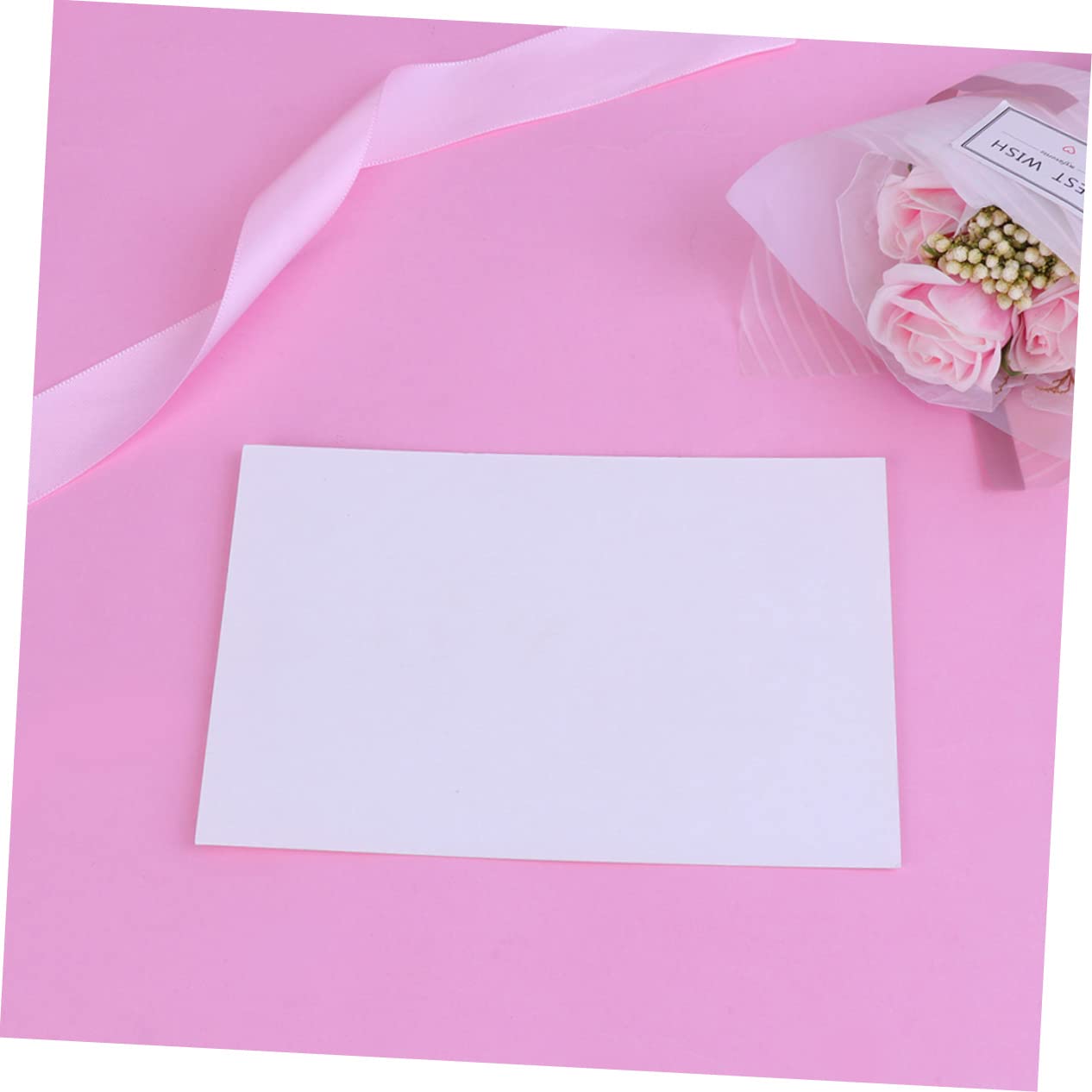 Tarjetas de Felicitación en Blanco de Papel Kraft 200 Piezas Color Claro