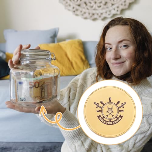 WEBEEDY 20 STK. Blank Challenge Coin Gravur Rohlinge Münzen Metall Stanzung Rohling Münze 40mm Runde Tags Gewindekante Münze Mit Acryl Schutzbox Für DIY Bastelarbeiten Gold Und Silber