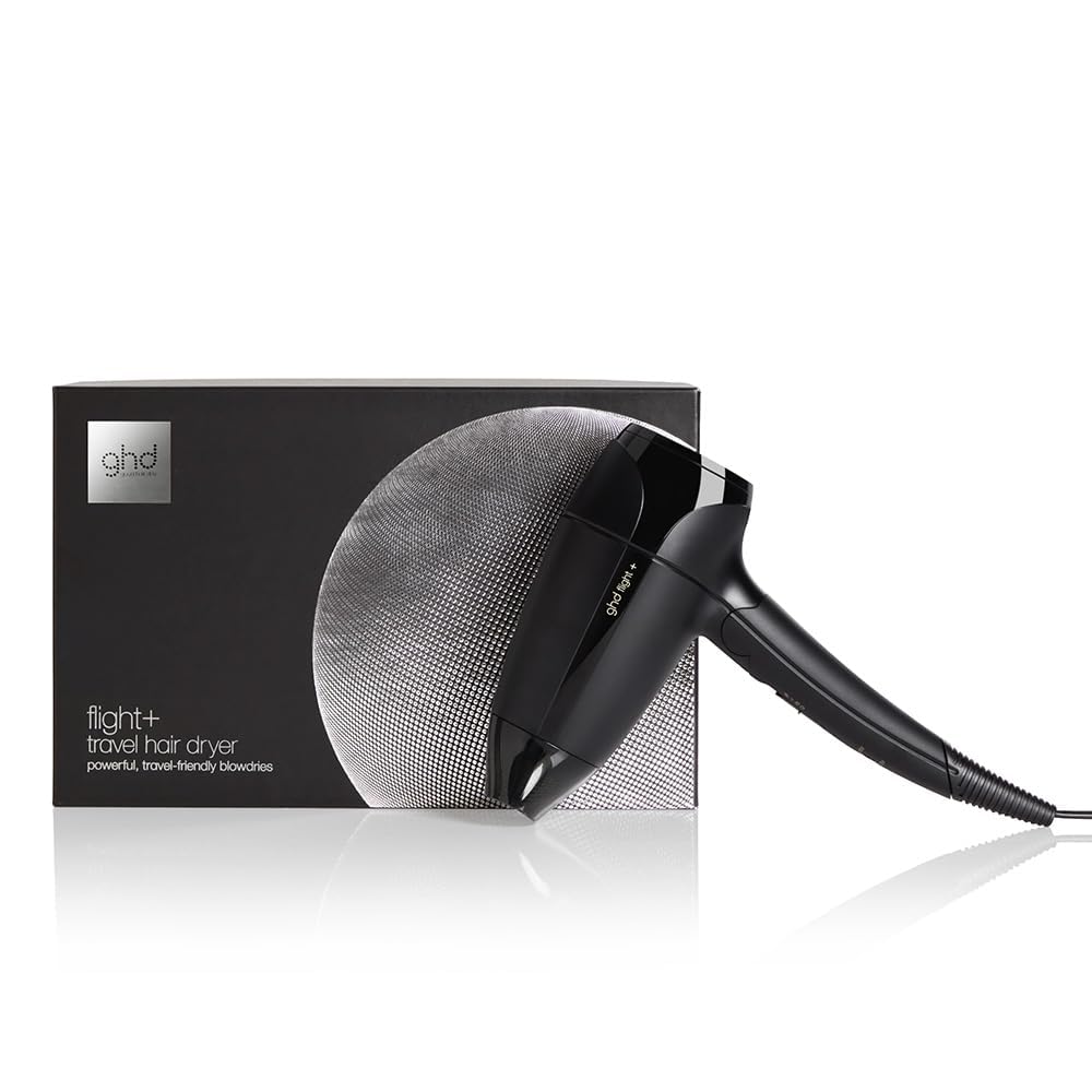ghd flight+ Reiseföhn: Klein, klappbar, inkl. Reisetasche & Zentrierdüse