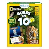 Skillmatics Guess in 10 National Geographic Animals, Educational Card Game for Kids & Families, Animal Trivia...