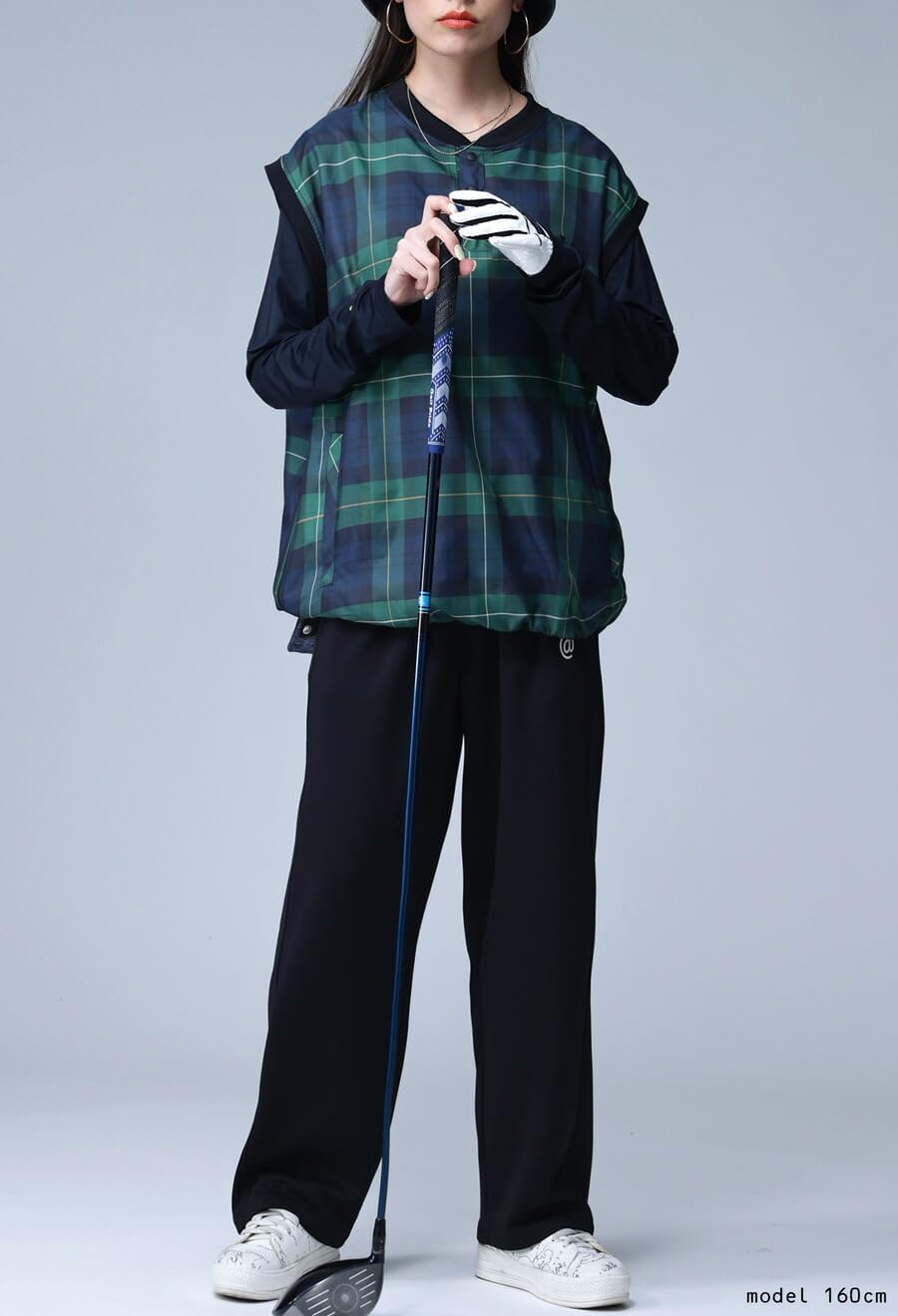 antiqua ANTIQUAGOLF×STCH Unisex Checked Vest ZST-00026