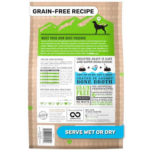 Image of I AND LOVE AND YOU Baked and Saucy Dry Dog Food - Lamb + Sweet Potato - Prebiotic + Probiotic, Real Meat, Grain Free, No Fillers, 4lb Bag