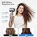 Hair Dryer, 150000 RPM Brushless Motor with 500M Negative Ions, Fast-Dry Lightweight Design, ThermoControl & Magnetic Nozzle/Diffuser, Low Noise Salon Blow Dryer for All Hair, Travel, Home
