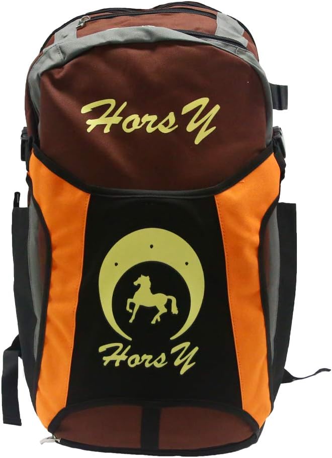 UNISTRENGH Professional Horse Riding Boot Bag Helmet Bag Parent-C Equestrian Horse Riding Backpack with Hat Compartment