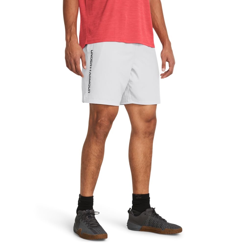 Under Armour Mens Woven Graphic Shorts Grey M