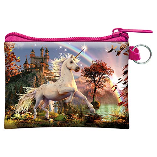 3D LiveLife Coin Purse - Unicorn Evening Star from Deluxebase. Lenticular 3D Fantasy Purse. Cash, coin and card holder with secure zipper featuring artwork licensed from renowned David Penfound