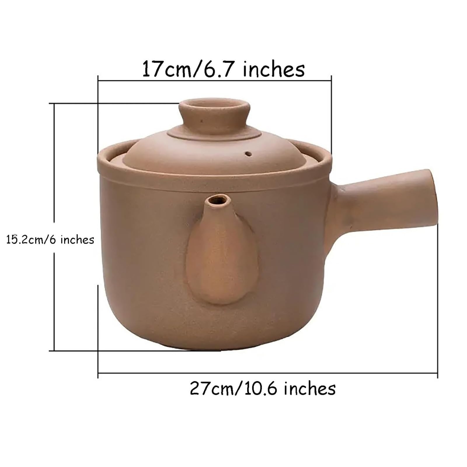 Ceramiczny garnek na leki do tradycyjnego chińskiego gotowania, dzbanek na herbatę, zupę i kawę, trwały czajnik gliniany, idealny do ziołowych środków zaradczych i bulionów