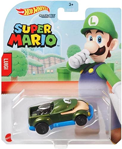 Hot Wheels Super Mario Character Cars, pack de 6 a escala 1:64 miniatura 6