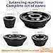 Vbeca Universal Wheel Balancer Cones Kit - 4pcs #45 Carbon Steel Taper Cones for 40mm Shaft, Fits Car Truck SUV Caravan with Hub Bore 1.77