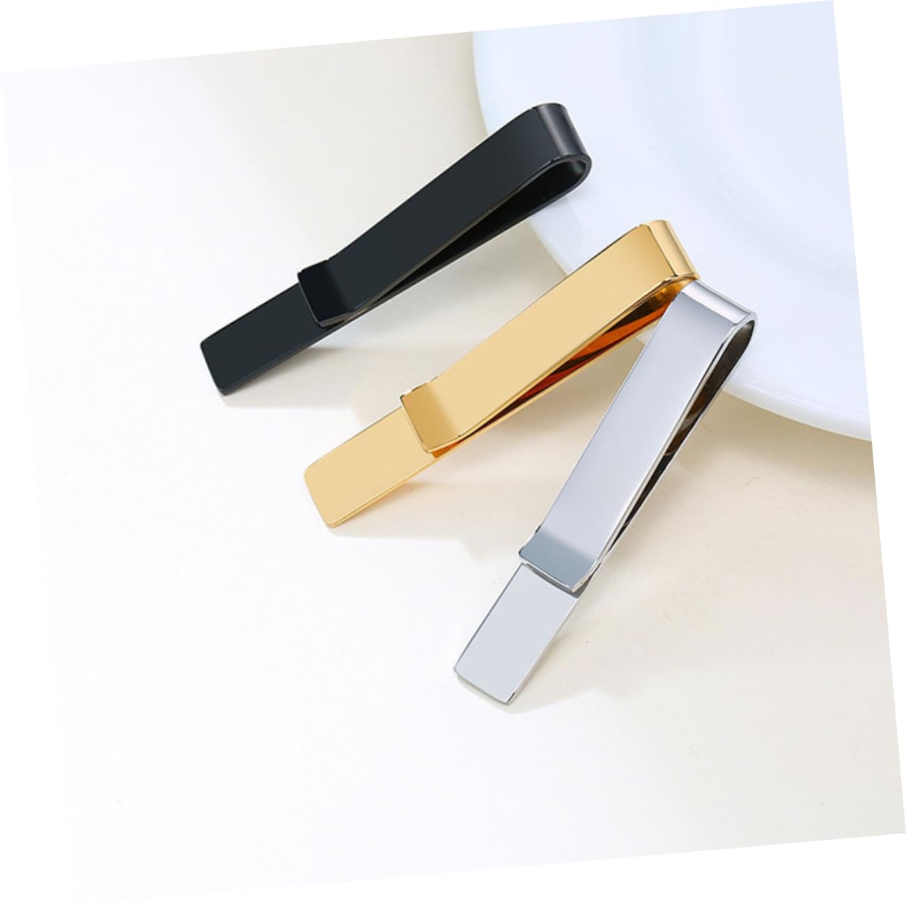 Clip De Corbata De Acero Inoxidable Oro Pinza Para Sujetar Corbatas Cuello Atar Sujetacorbata Para Cualquier Ocasión Clip De Corbata De Moda Barra De Corbata