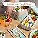 Abnaok 61PCS Silicone Lunch Box Dividers Bento Box Accessories Silicone Cupcake Liners, Lunch Box Accessories Including Food Picks Mini Condiment Bottles for Lunch Containers Accessories