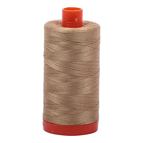 Image of Aurifil A1050-5010 Solid 50wt 1422yds Blond Beige Mako Cotton Thread
