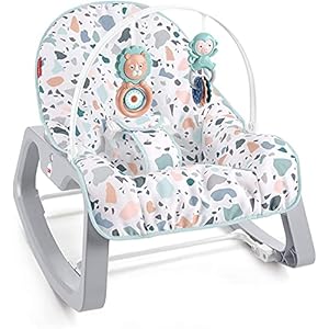 Fisher-Price Dondolino Pacific Joy – draagbaar en schommelzitje – 2 rugposities – tot 18 kg – cadeau voor kinderen van 0…