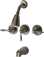 Vista 4 de Elements of Design Magellan EB235AL - Grifo de ducha y bañera de tres asas, bronce aceitado