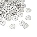 Juvale 75 Pack Silver Heart Cross Charms for Keychain, Bracelet, Necklace, Anklets, Chokers (0.67 x 0.63 Inches Cross Charm)
