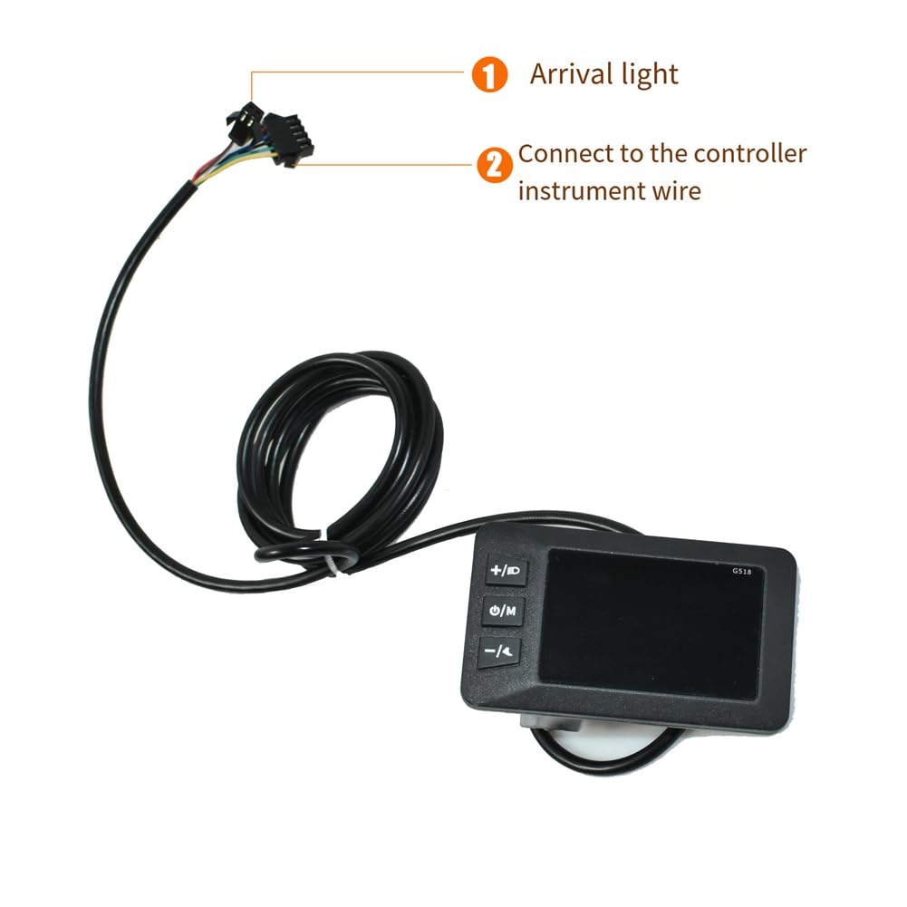 YYQTGG Schermo del Pannello LCD per Scooter, Facile da installare 5 Pin Robusto e Resistente all'Usura 24V 36V 48V 60V misuratore LCD per Bici elettrica per la Modifica YYQTGG Schermo del Pannello LCD per Scooter, Facile da installare 5 Pin Robusto e Resistente all'Usura 24V 36V 48V 60V misuratore LCD per Bici elettrica per la Modifica