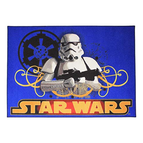 Tapis de jeu Star Wars bleu 95 x 133 cm avec imprimé Stormtrooper - 2