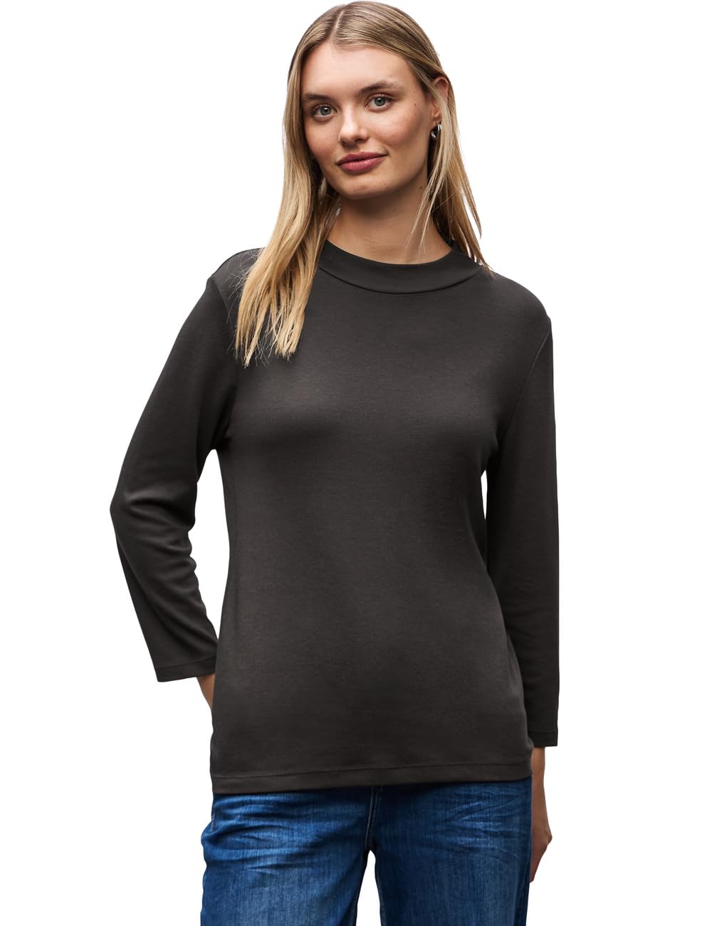 Damen Basic Turtleneck Shirt