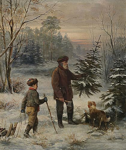 Image sur toile impression tableaux peinture Vorweihnacht de Krüger 60x90