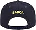 Icon Sports 2026 FC Barcelona Officially Licensed Soccer Cap - Flat Cap - Navy Two Tone Design