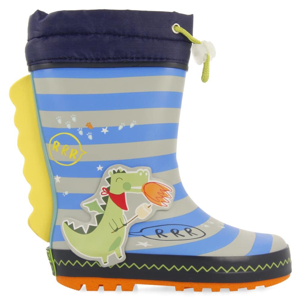 Botas de Agua Multicolor con Estampado de dragón para niña y niño hirm