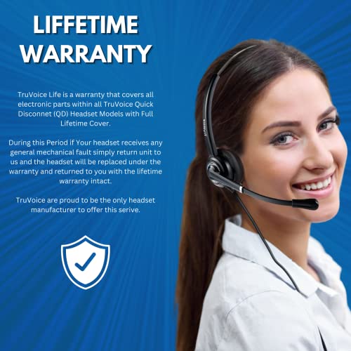 Truvoice Hd-100 Professional Headset With Noise Canceling Microphone & Hd Sound - Compatible With Cisco 6000, 7800 And 8800 Series Phones And 7931 7940 7941 7942 7945 7960 7961 7962 7965 7970 7975 #TOP5