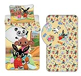 Funda nórdica reversible + funda de almohada + sábana bajera adecuada para cama individual estándar 90 x 195-200 cm