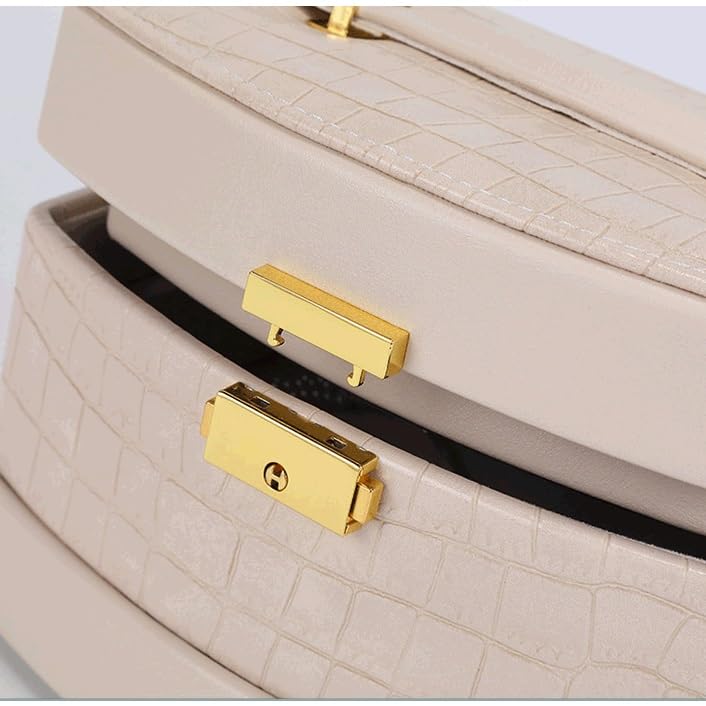 Joyero pendientes de múltiples capas con cajón extraíble para proteger pulseras 6